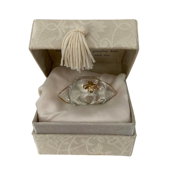 Collectible Glass Miniature Nurse Hat Figurine By About Face Design 2005 - Picture 2 of 11